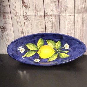 Italian Lemon Ceramics Plate
